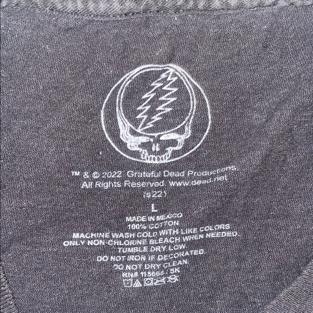 Grateful Dead Black Tee with Colorful Graphic - Picture 4 of 4